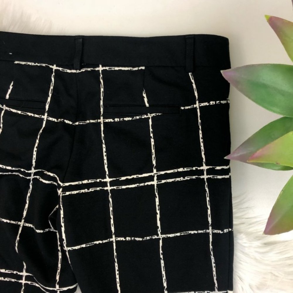 Express Windowpane Black And White Columnist Pants - image 5